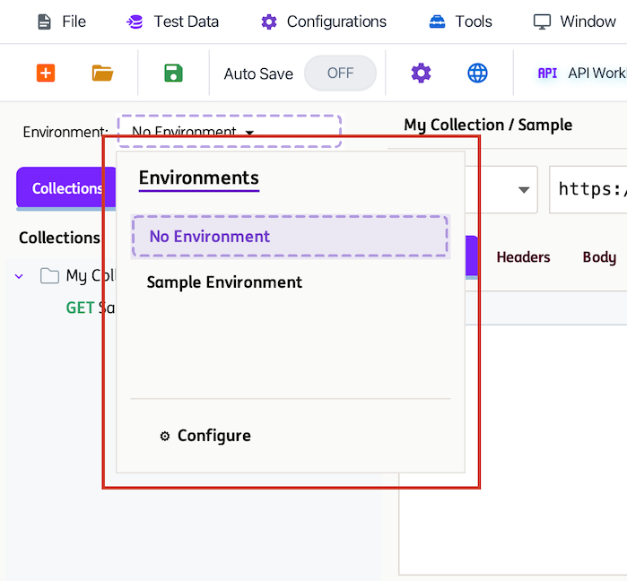 APIEnvironmentDropdown