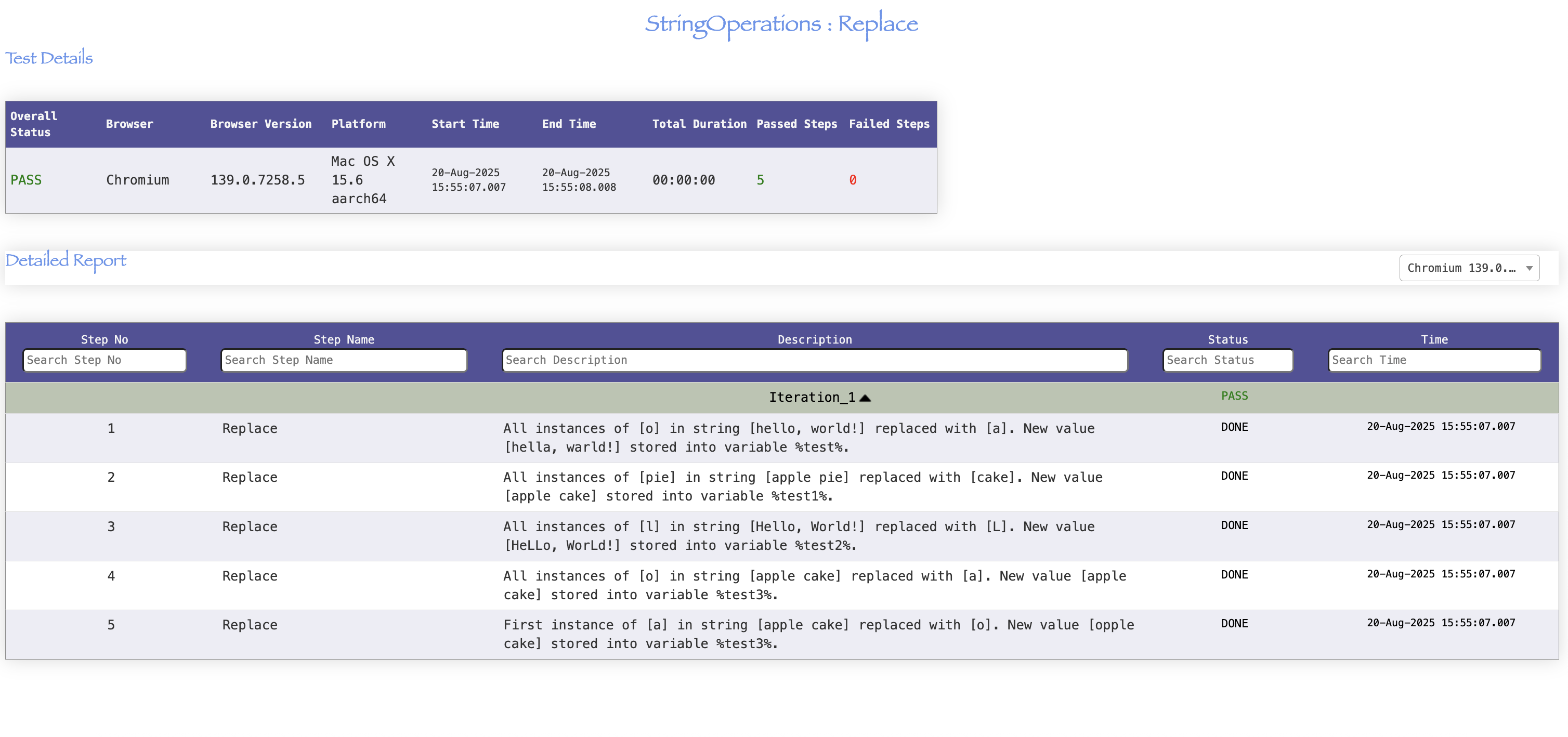 Replace Examples